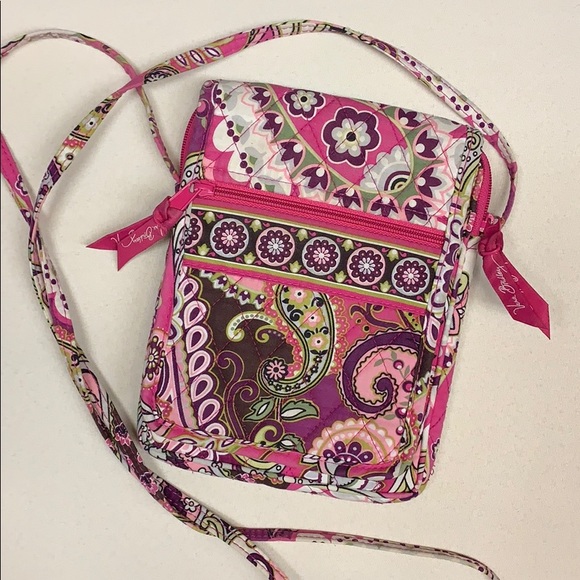 Vera Bradley Bags Vera Bradley Pink Floral Crossbody Messenger Bag Poshmark
